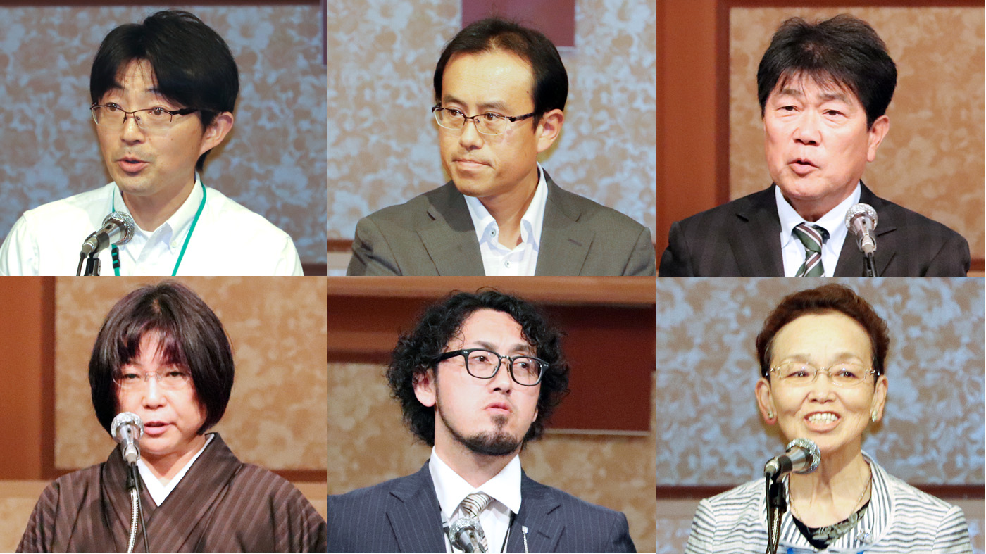 左上から時計回りに柚原さん、北村さん、村上さん、大松さん、中山さん、鎌塚さん