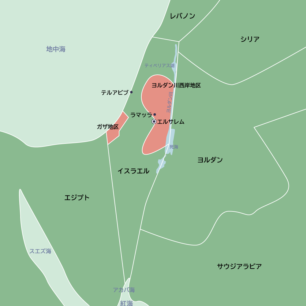 イスラエル地図