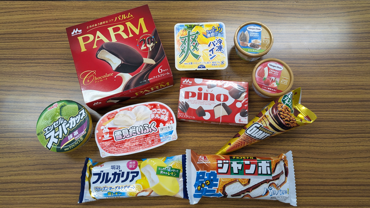 売れ行き好調なアイスクリームや氷菓