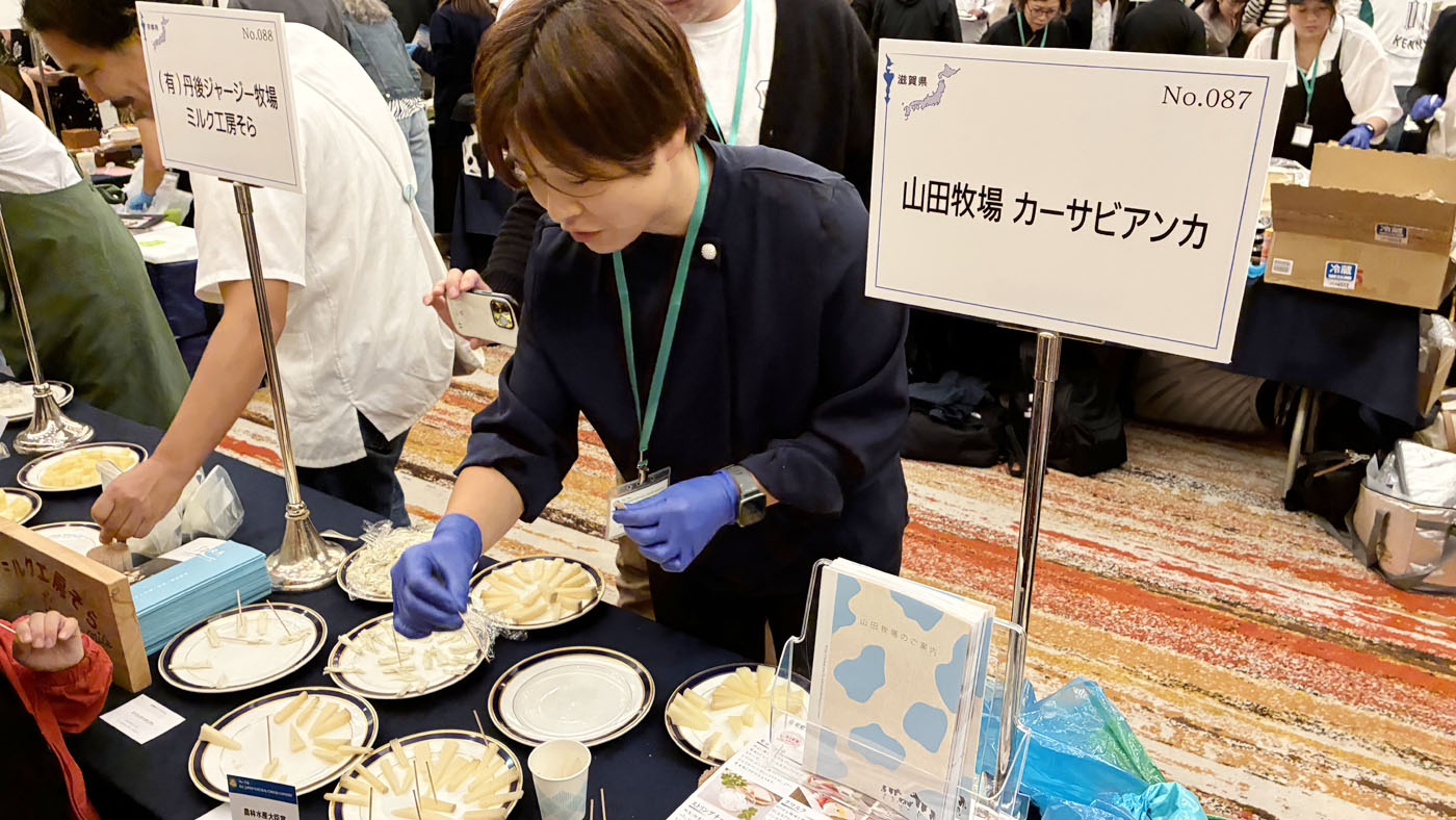 最優秀賞を獲得した山田牧場のブース