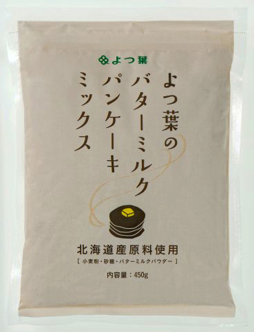 回収する「よつ葉のバターミルクパンケーキミックス450g」
