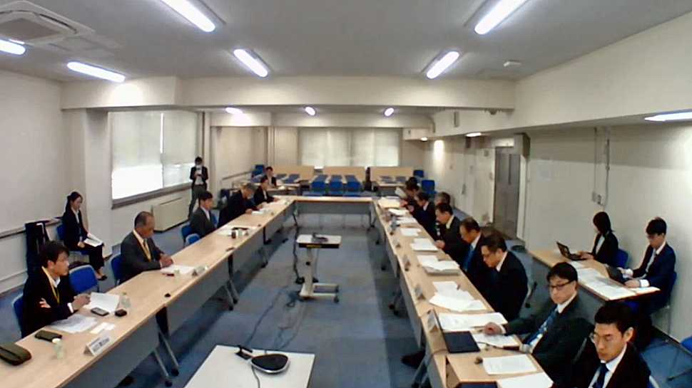 農水省内で開かれた家畜衛生部会の様子（PC画面のスクリーンショット）