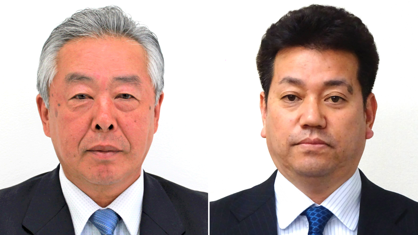 左から樽井功北農中会長、中原浩一道農連委員長