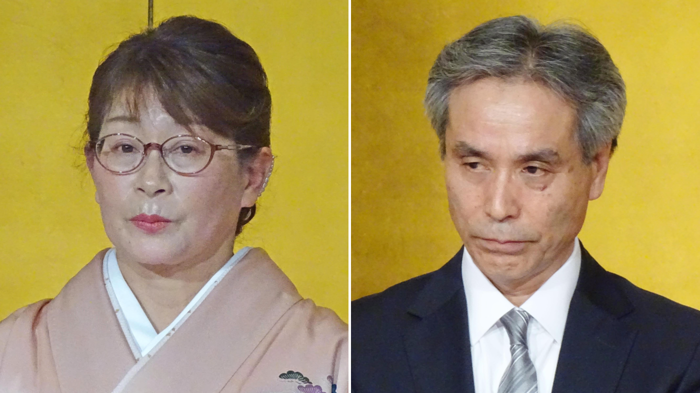 （左から）宇都宮賞を受賞した金曽千春氏と堂地修氏