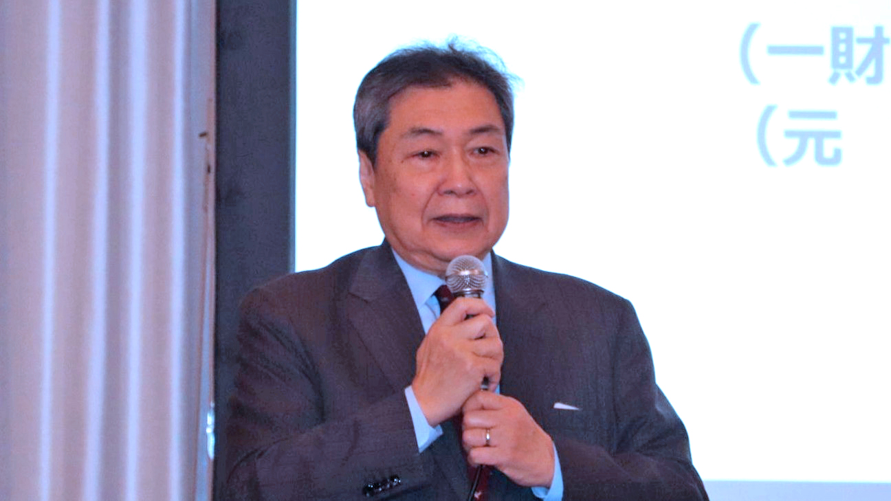 米政策について講演する荒川隆氏