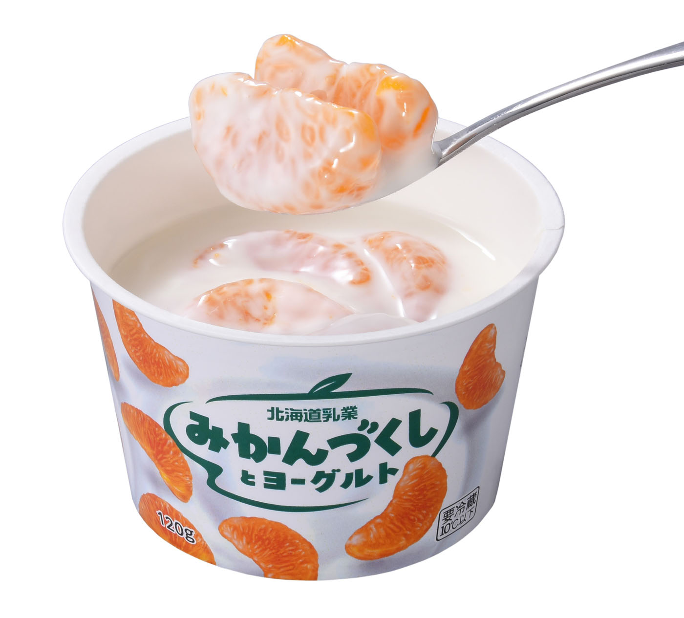 大粒みかんがそのまま入った「みかんづくしとヨーグルト」