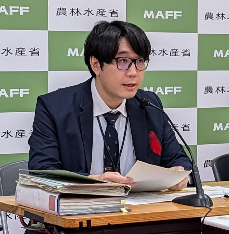 牛乳乳製品課長に就任する蓼沼宏晃氏（写真は飼料課流通飼料対策室長だった2024年当時のもの）