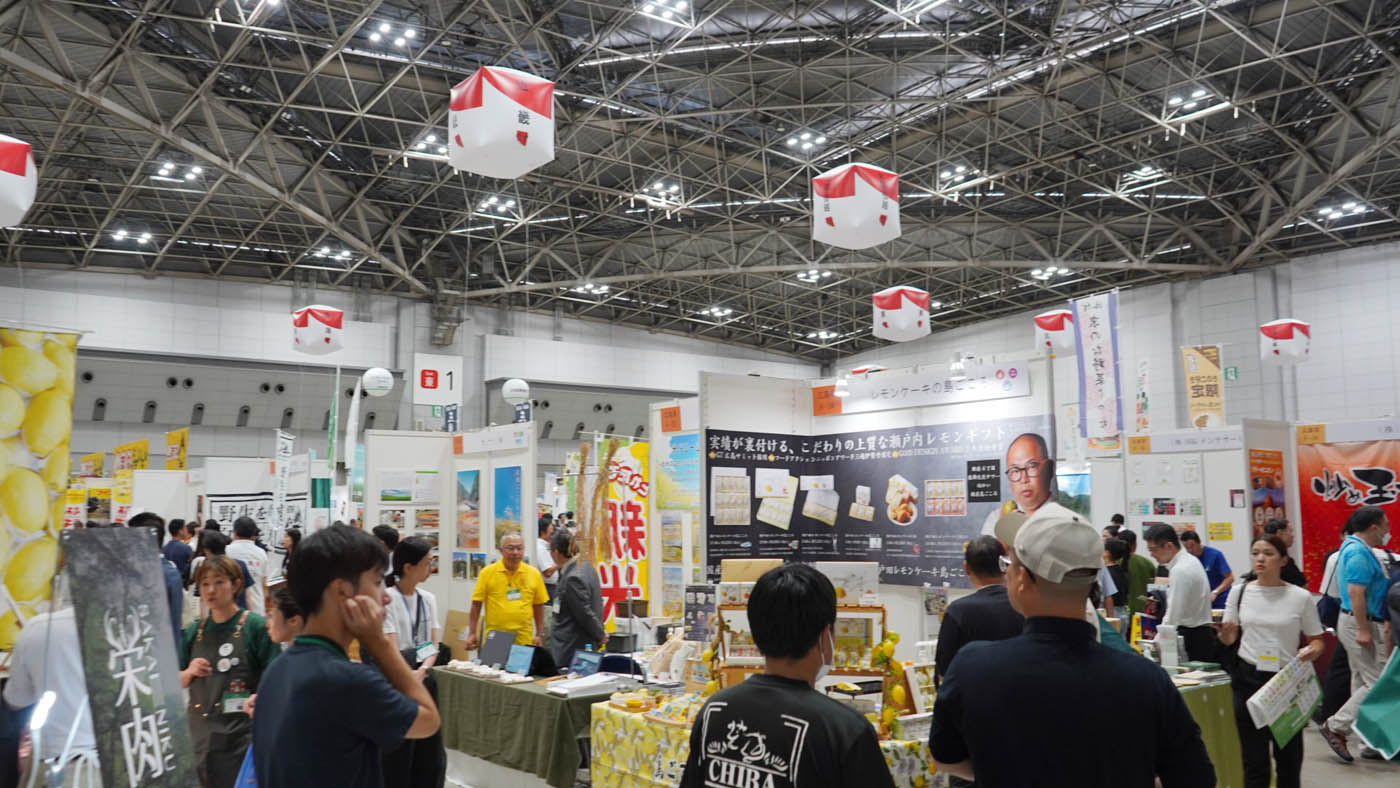 全国各地の一押し産品が集まったアグリフードEXPO会場