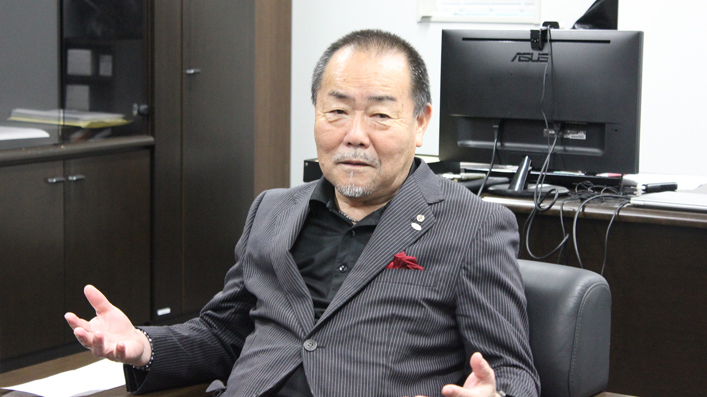 被害を見て回った日々を振り返る隈部洋会長